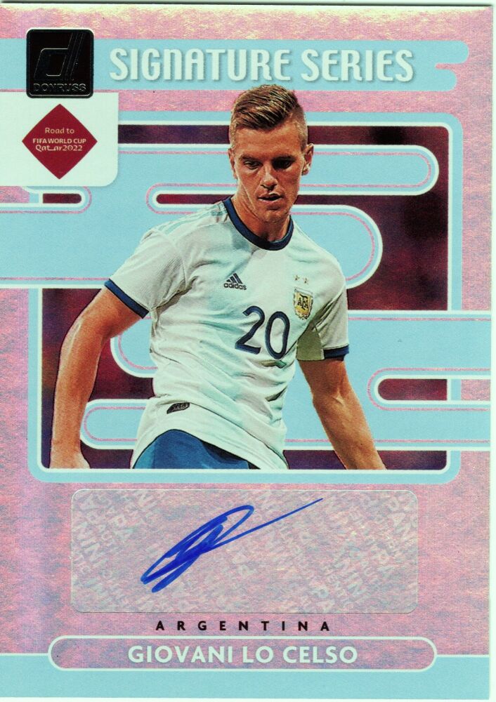 2021-22 Panini Donruss Soccer GIOVANI LO CELSO Signature Series Autograph #SS-GLC