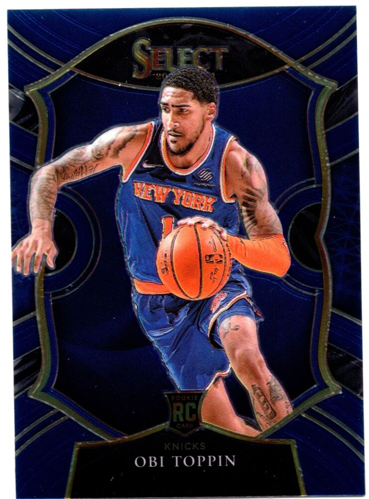 2020-21 Panini Select OBI TOPPIN Rookie Blue Prizm Concourse Level #68
