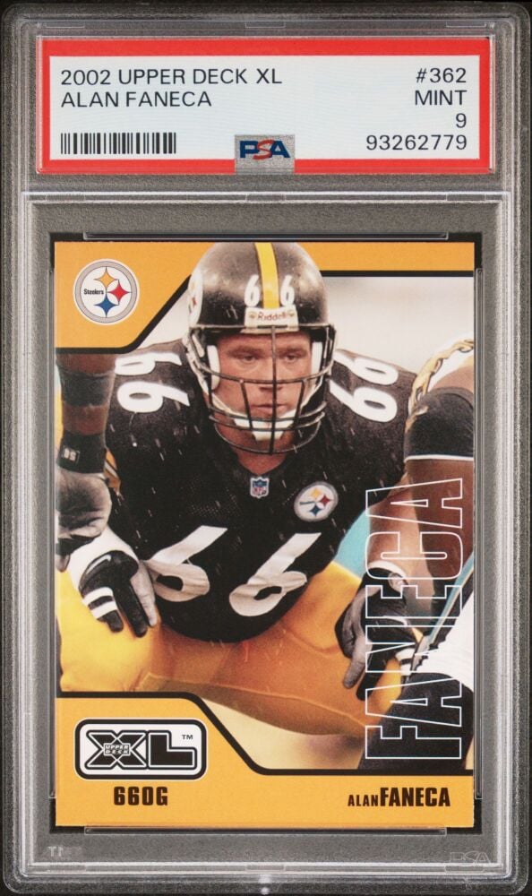 2002 Upper Deck XL ALAN FANECA Rookie Card #362 [PSA 9]