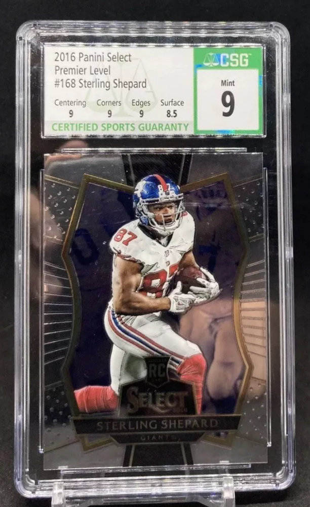 2016 Panini Select STERLING SHEPARD Rookie Premier Level #168 [CSG 9]