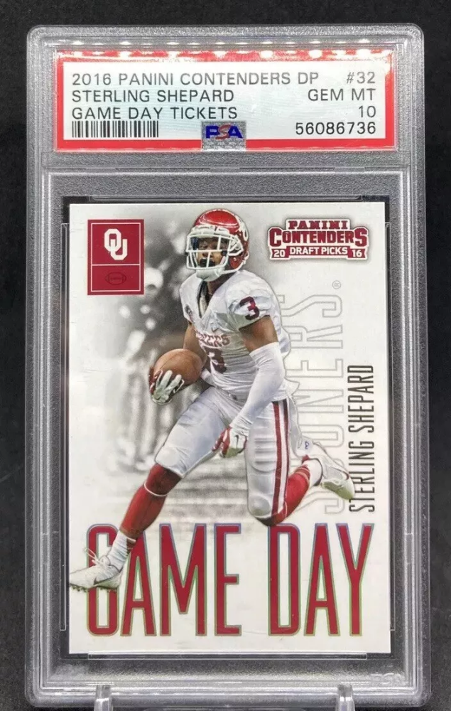 2016 Panini Contenders Draft Picks STERLING SHEPARD Rookie Gameday Tickets #32 [PSA 10]