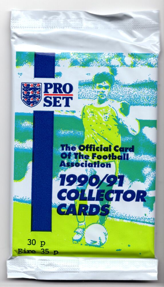 1990-91 Pro Set English Football Association Trading Card Pack