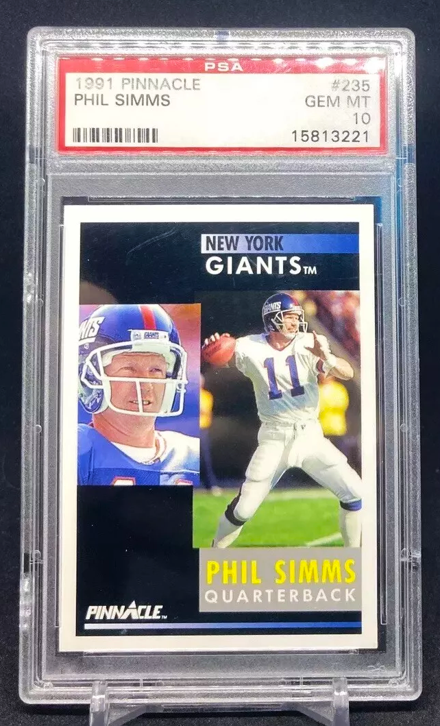 1991 Pinnacle PHIL SIMMS Simms #235 [PSA 10]