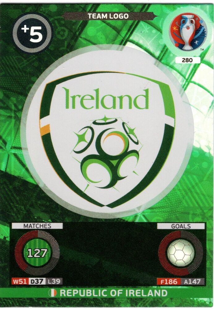 2016 Panini AdrenalynXL Euros IRELAND Team Logo #280