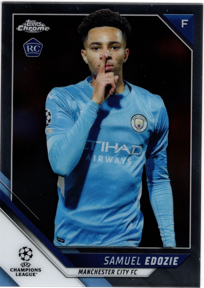 2021/22 Topps Chrome UEFA Champions League SAMUEL EDOZIE Rookie Base Card #78