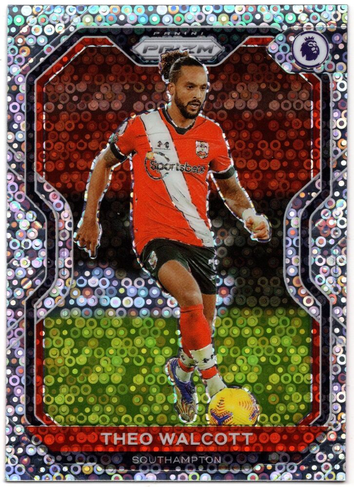 2020-21 Panini Chronicles Soccer THEO WALCOTT Silver Circles Disco Prizm #1