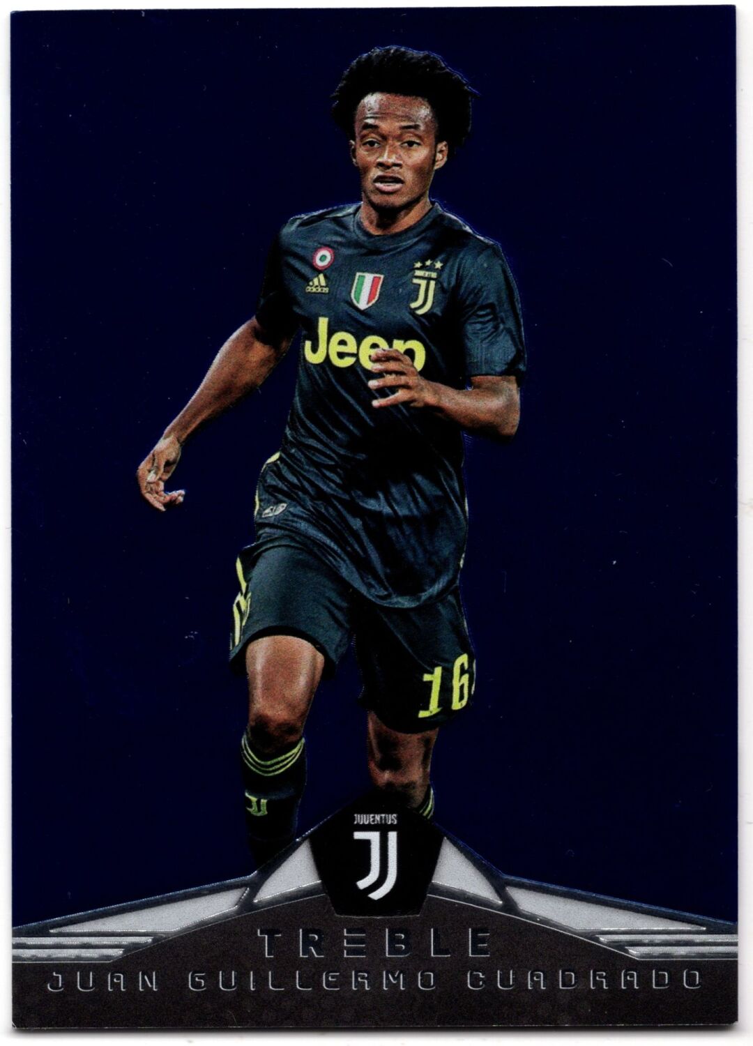 2018-19 Panini Treble Soccer JUAN CUADRADO Blue /75 #136
