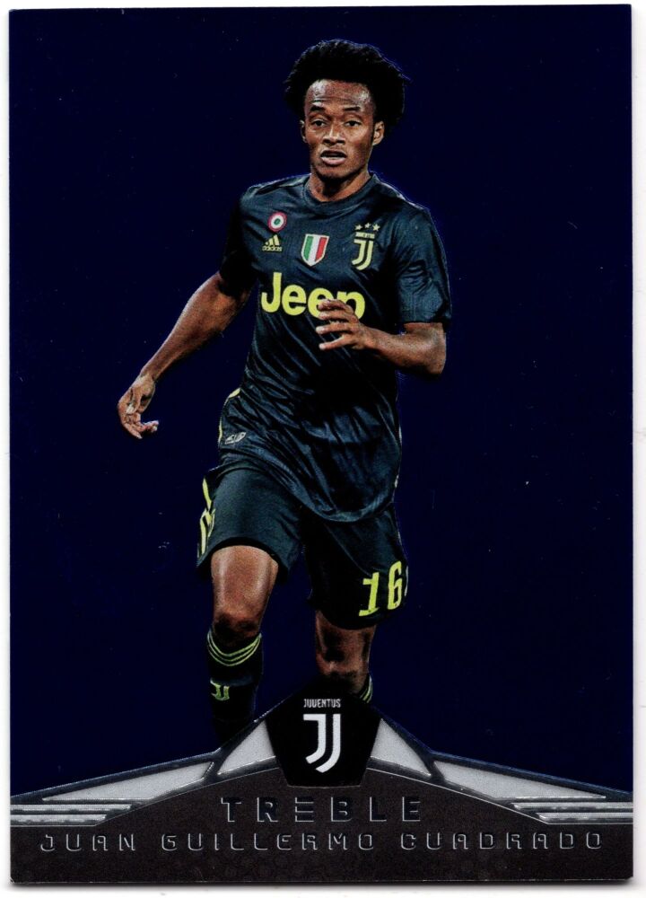 2018-19 Panini Treble Soccer JUAN CUADRADO Blue /75 #136