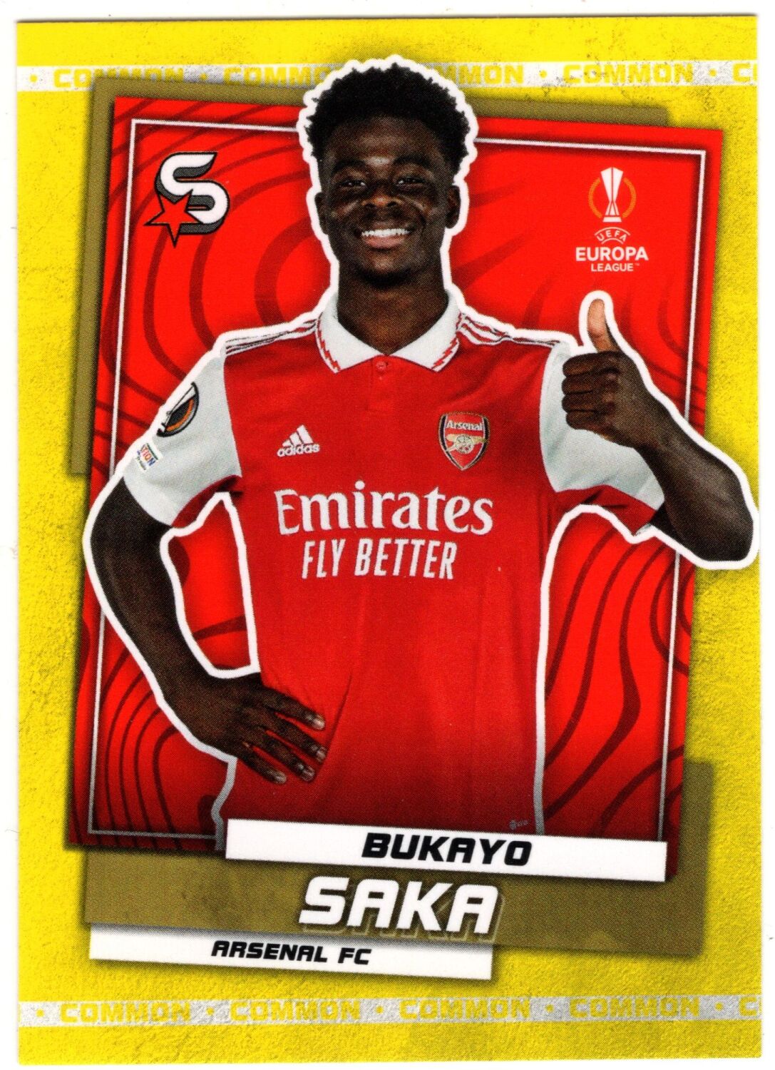 2022-23 Topps Superstars BUKAYO SAKA Yellow Parallel #163
