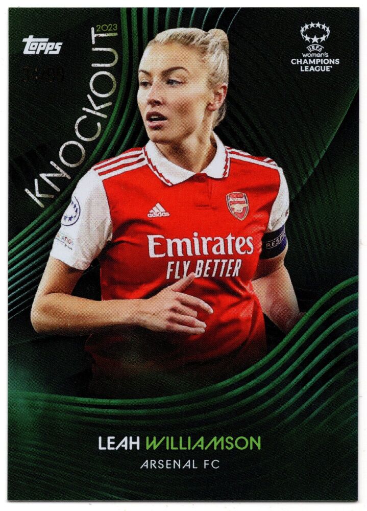 2023 Topps WCL Knockout LEAH WILLIAMSON Green Foil /99