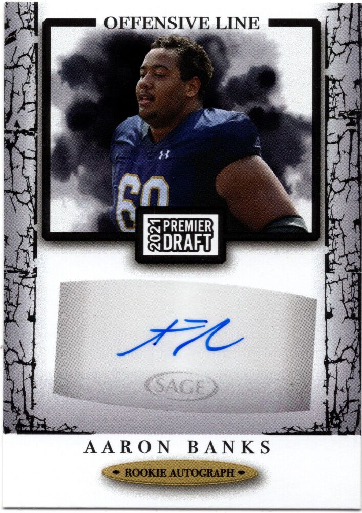 2021 Sage Premier Draft AARON BANKS Rookie Autograph #A68