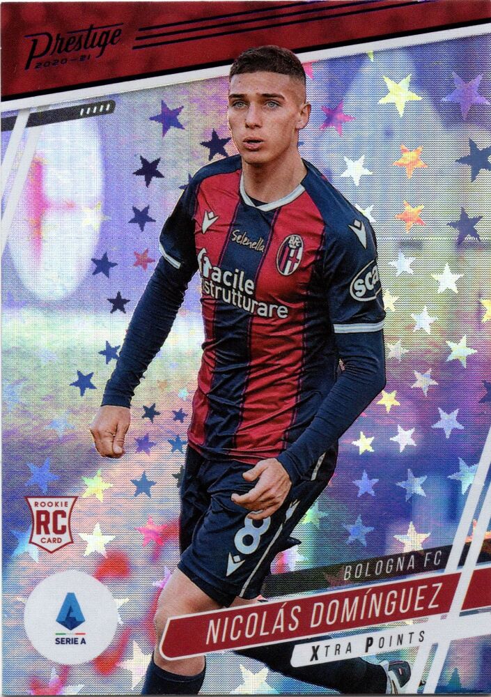 2020-21 Panini Chronicles Soccer NICOLAS DOMINGUEZ Rookie Prestige Purple Astro #8
