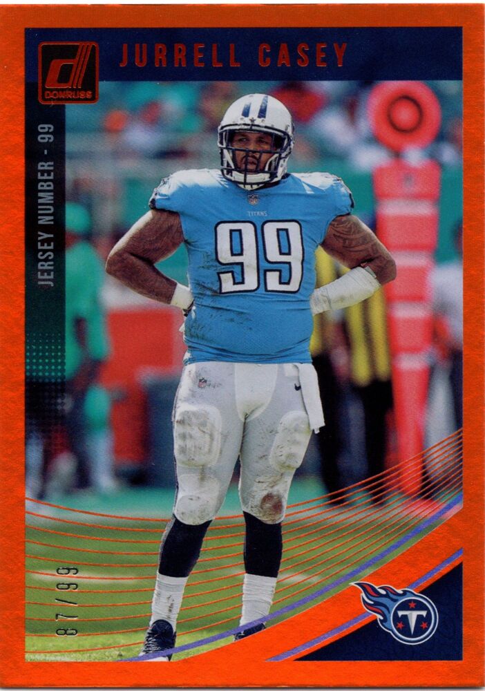 2018 Panini Donruss JURRELL CASEY Orange /99 #277