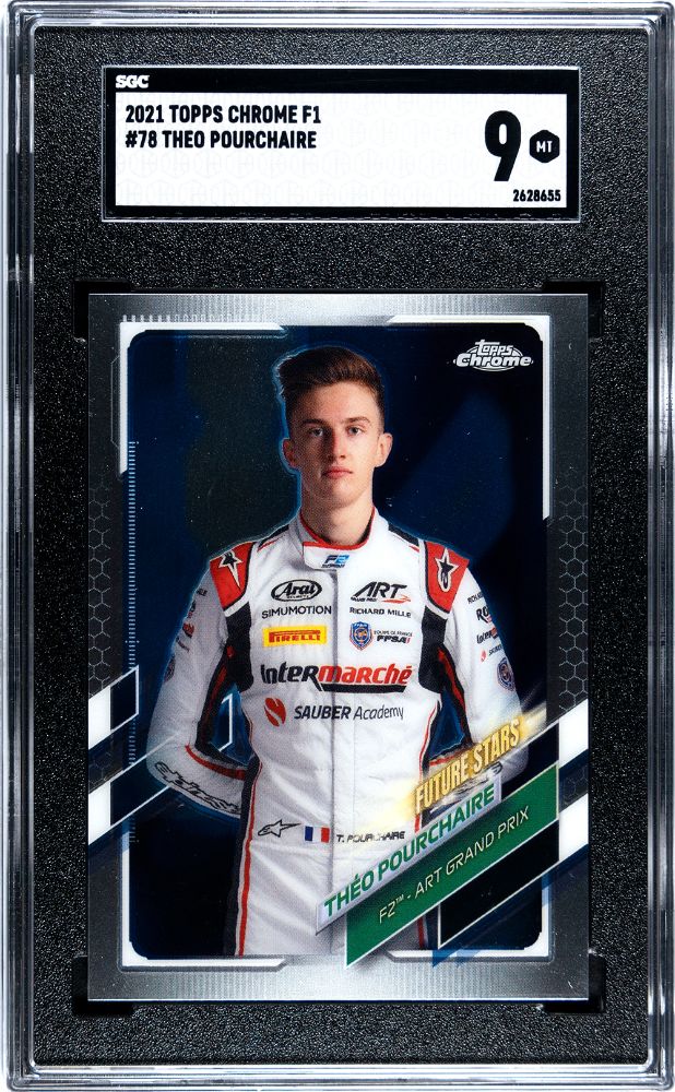 2021 Topps F1 Chrome THEO POURCHAIRE Future Stars Rookie #78 [SGC 9]