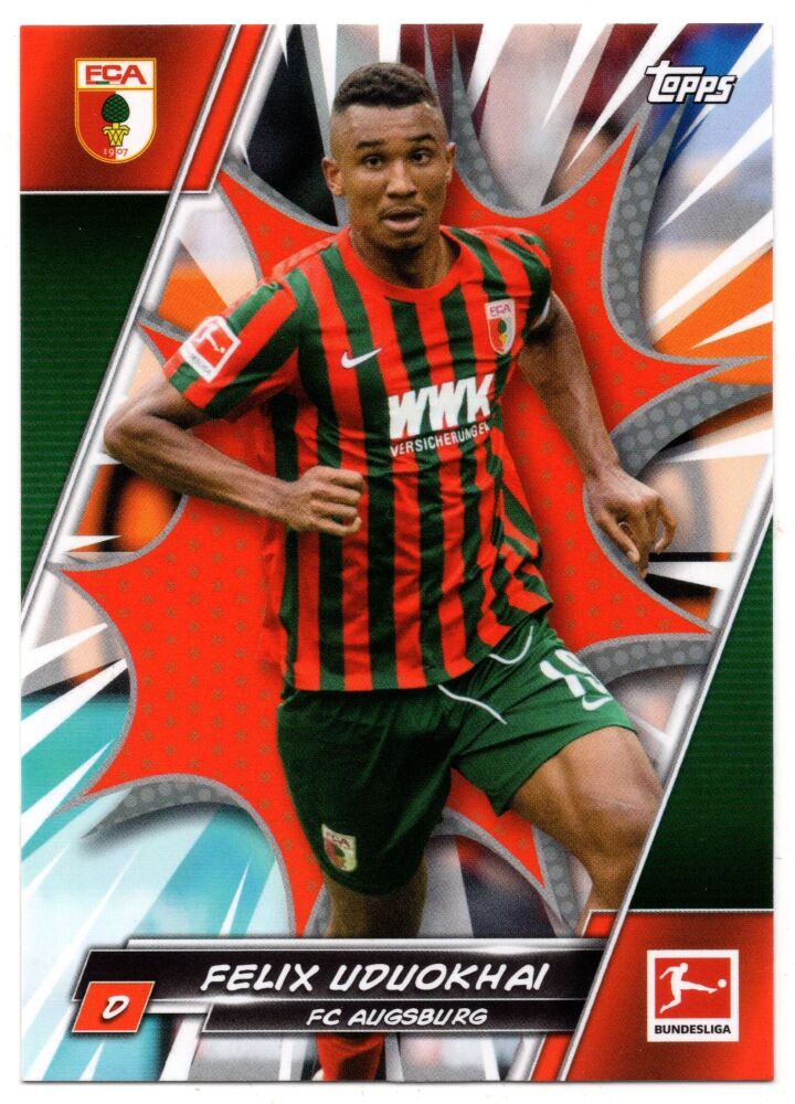 2021-22 Topps Bundesliga Flagship FELIX UDUOKHAI Image Variation SP #1