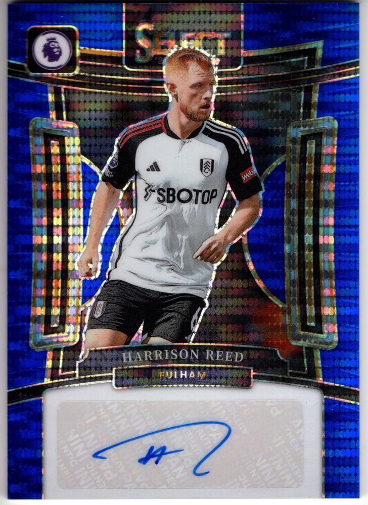 2023-24 Panini Select Premier League HARRISON REED Signatures Autograph Blue Pulsar Prizm #S-HR