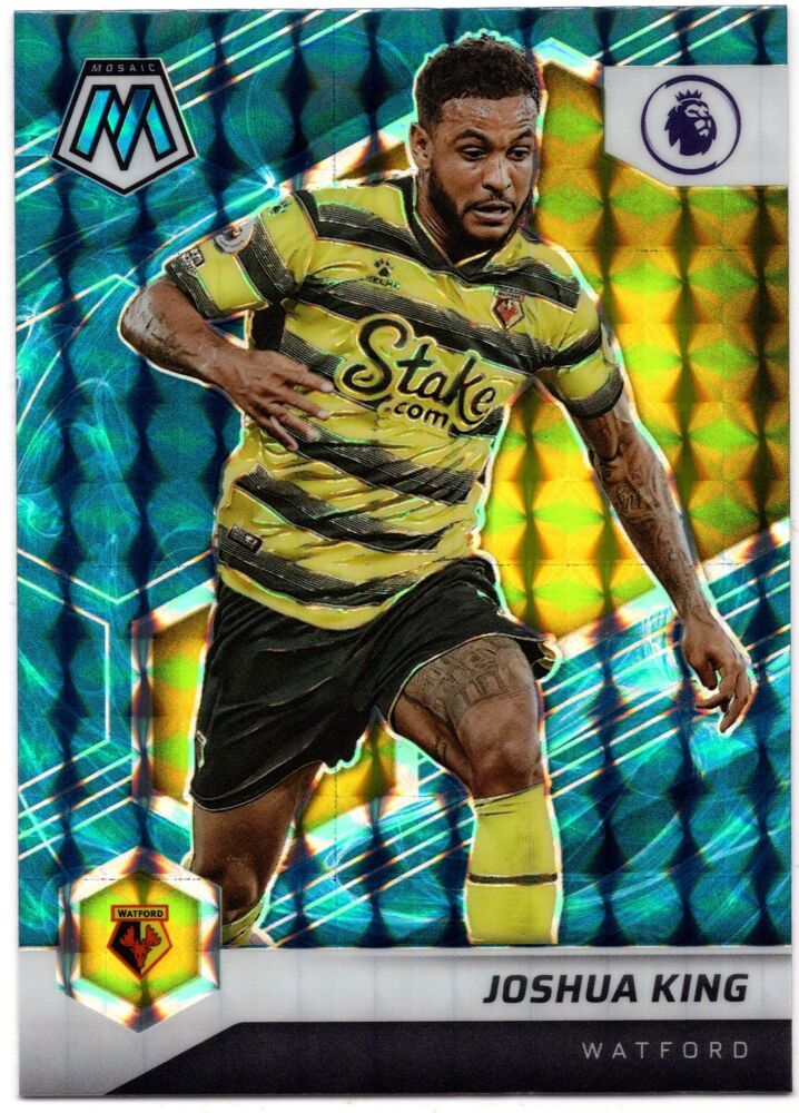 2021-22 Panini Mosaic Premier League JOSHUA KING Genesis Prizm SSP Case Hit #47