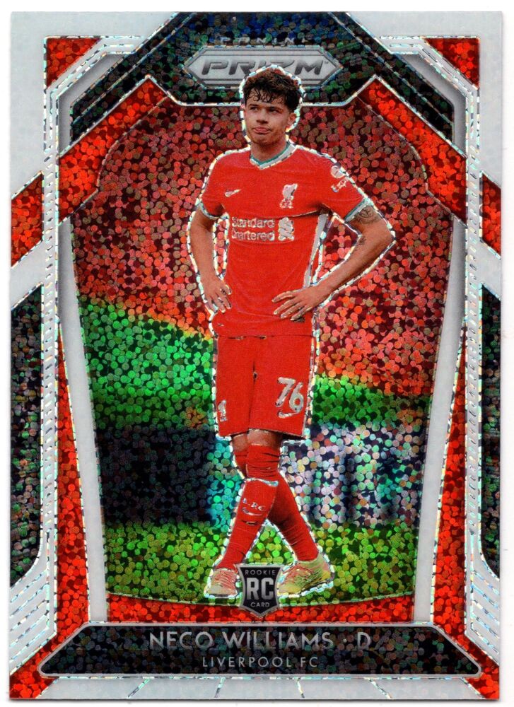 2020-21 Panini Prizm Premier League NECO WILLIAMS Rookie White Sparkle Prizm SSP #252