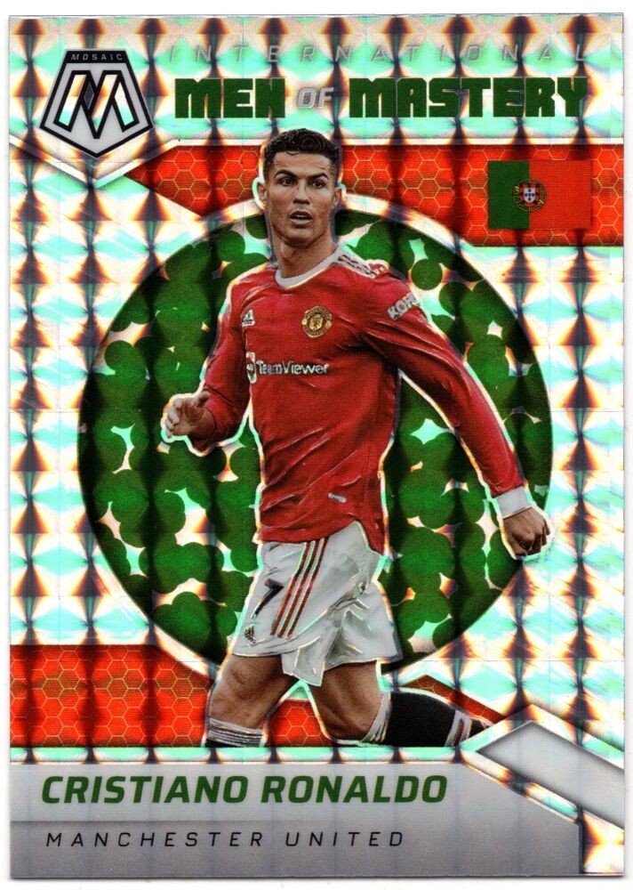 2021-22 Panini Mosaic Premier League CRISTIANO RONALDO Men Of Mastery Mosaic Prizm #15