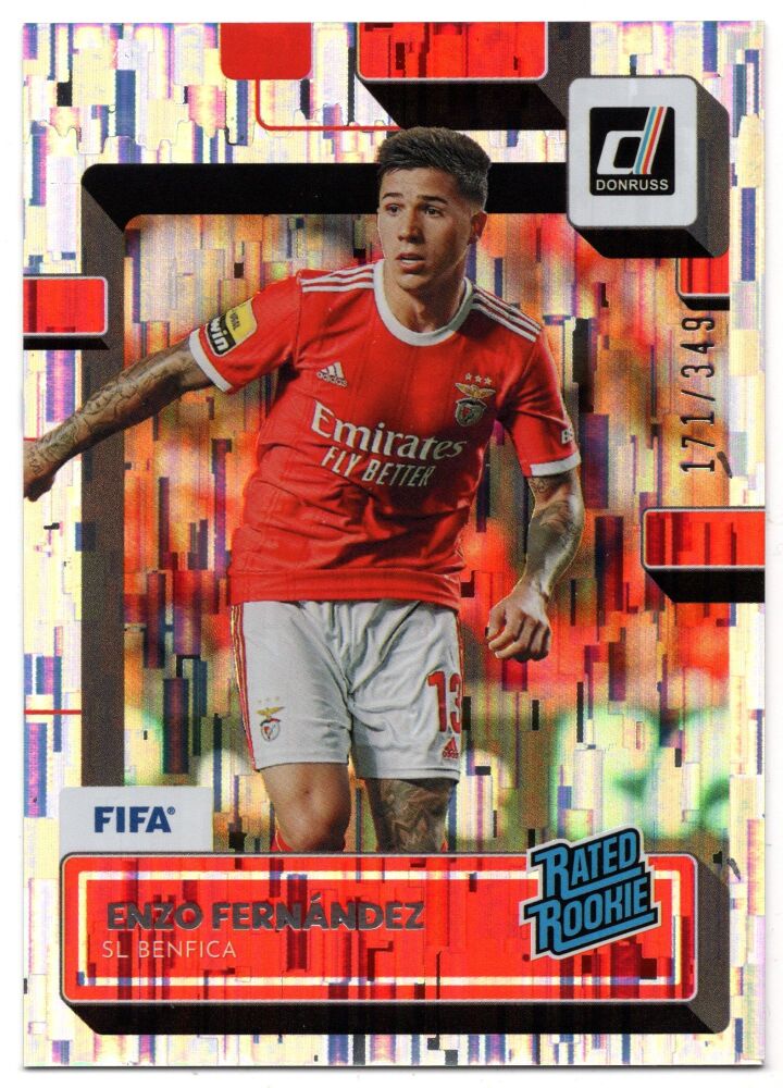 2022-23 Panini Donruss Soccer ENZO FERNANDEZ Rated Rookie Silver /349 #189