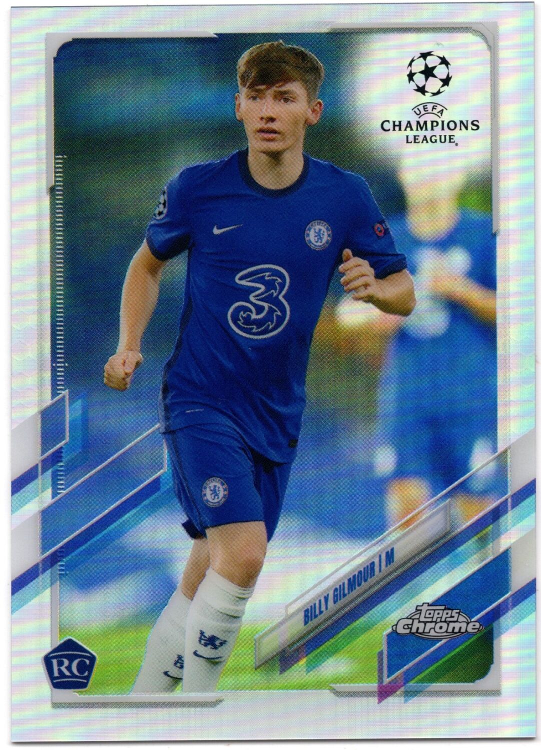 2020-21 Topps UCL Chrome BILLY GILMOUR Rookie Refractor #66