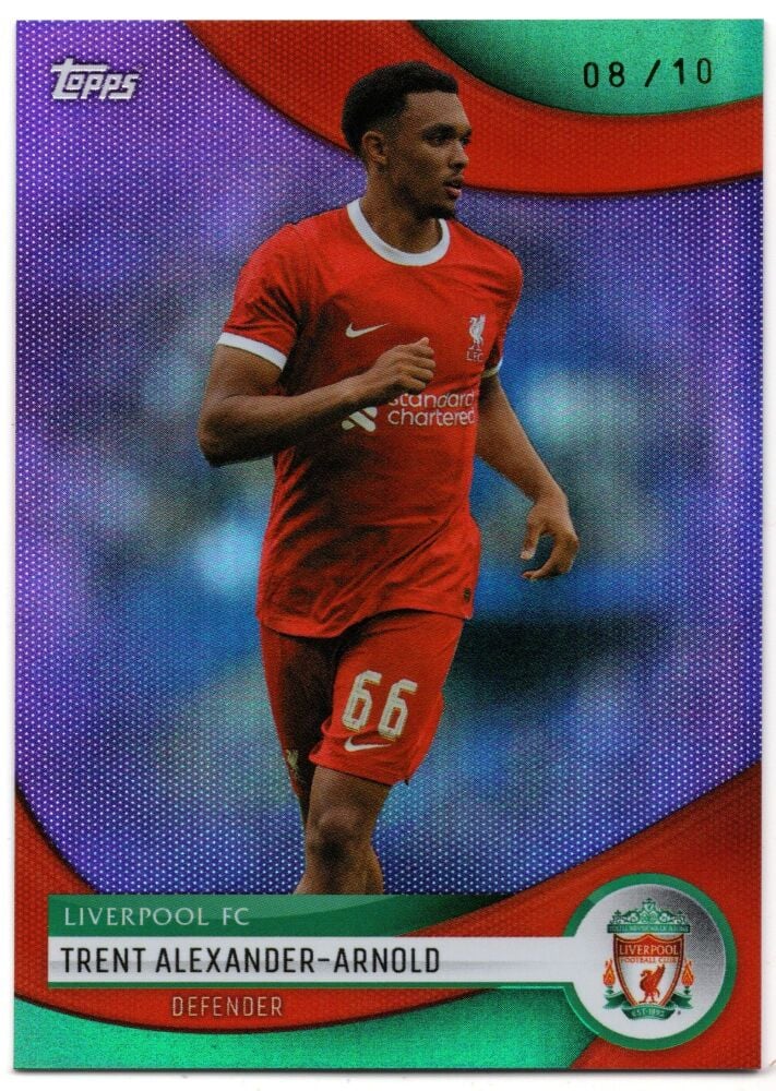 2023-24 Topps Liverpool Team Set TRENT ALEXANDER-ARNOLD Purple Foil /10 #6