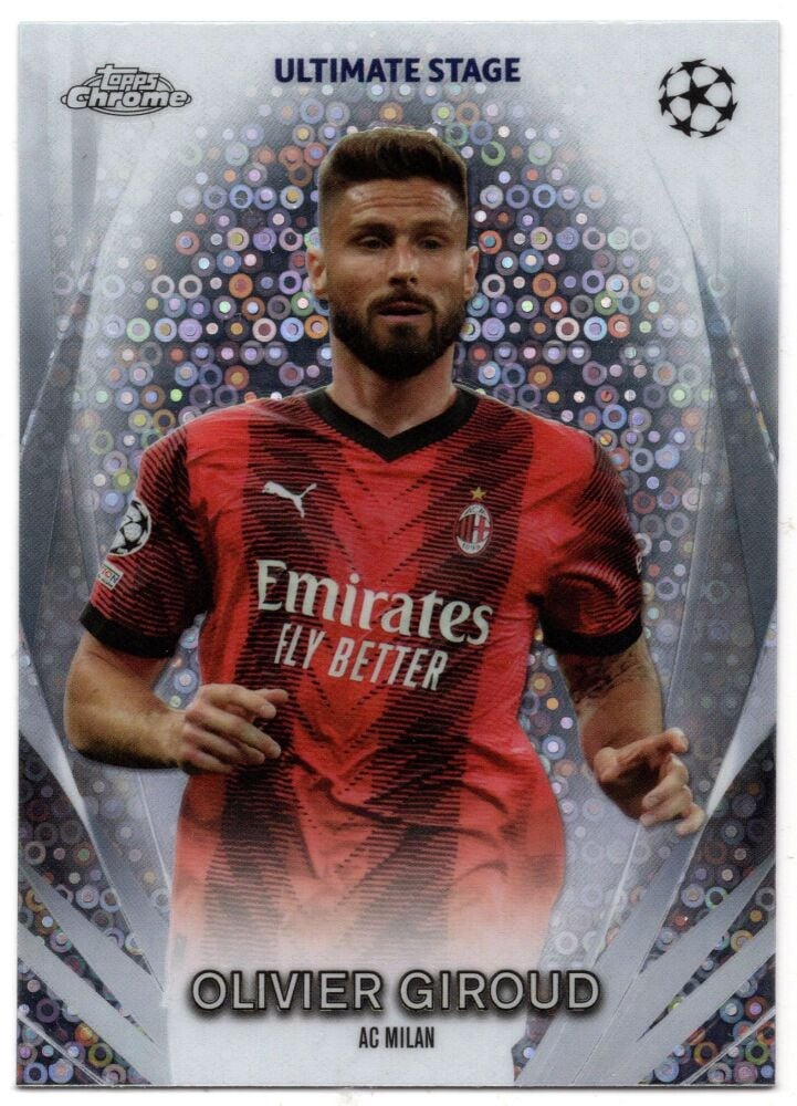 2023-24 Topps UEFA Club Competitions OLIVIER GIROUD Chrome Ultimate Stage #USC-2