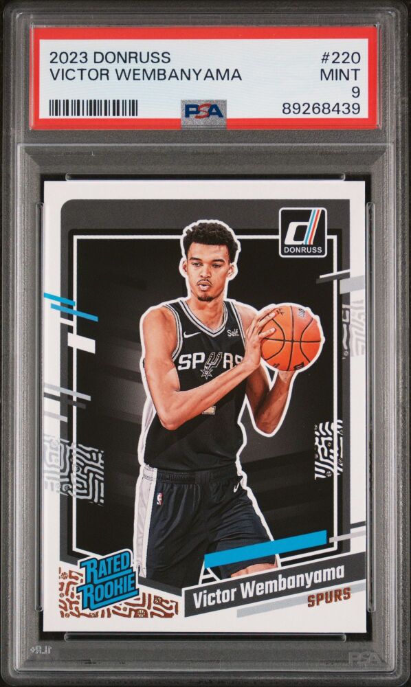 2023-24 Panini Donruss VICTOR WEMBANYAMA Rated Rookie #220 [PSA 9]