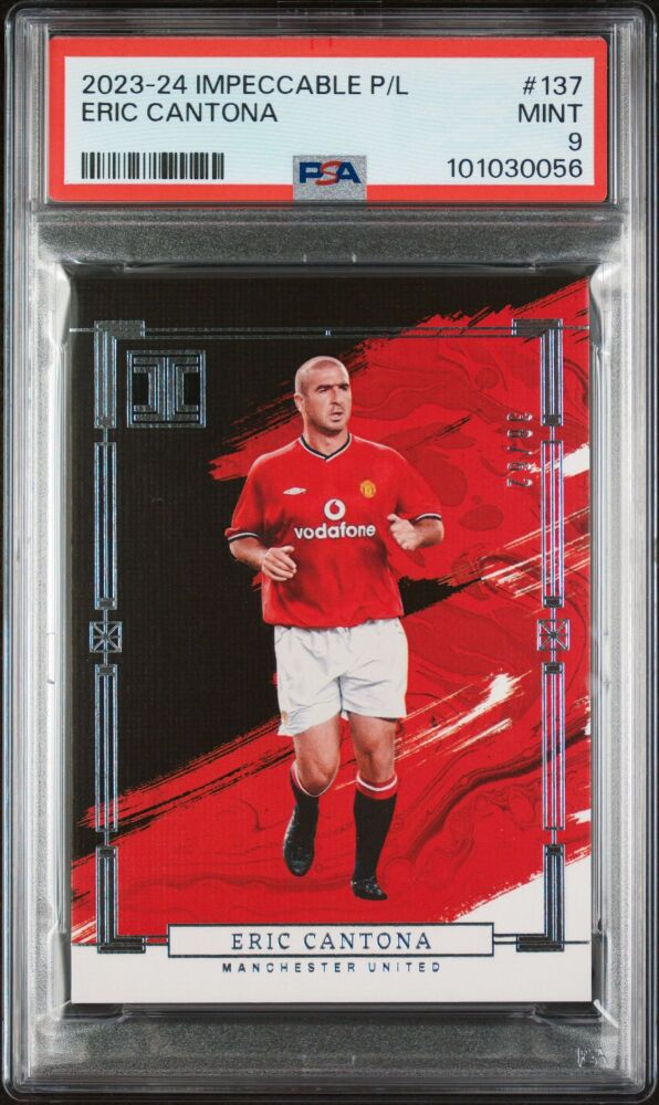 2023-24 Panini Impeccable Premier League ERIC CANTONA Base /62 #137 [PSA 9]