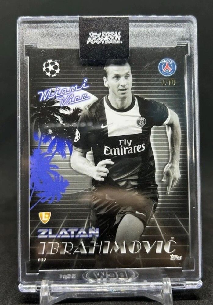 2024-25 Topps Total Football ZLATAN IBRAHIMOVIC Miami Vice Black Parallel /10 #612