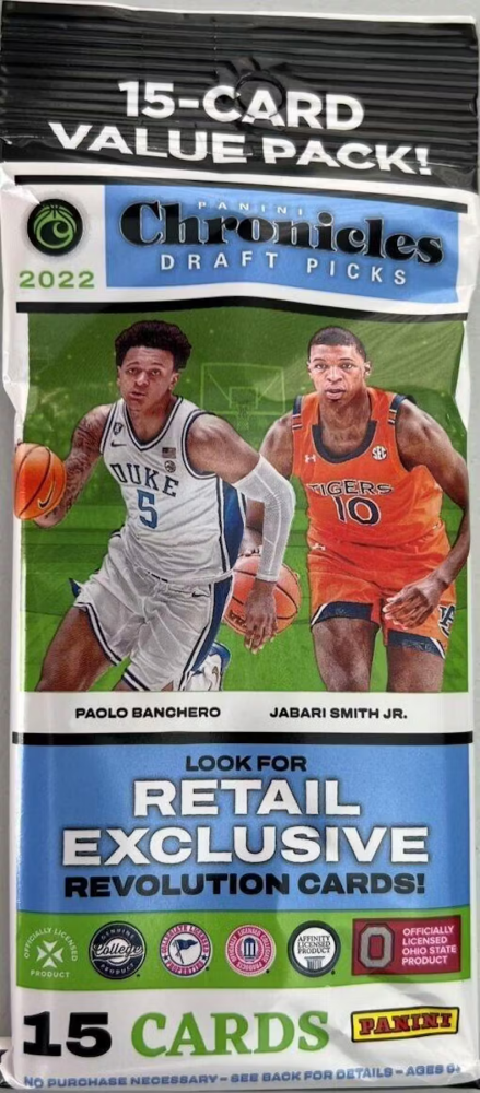 2022/23 Panini Chronicles Draft Picks Basketball Jumbo Value Pack