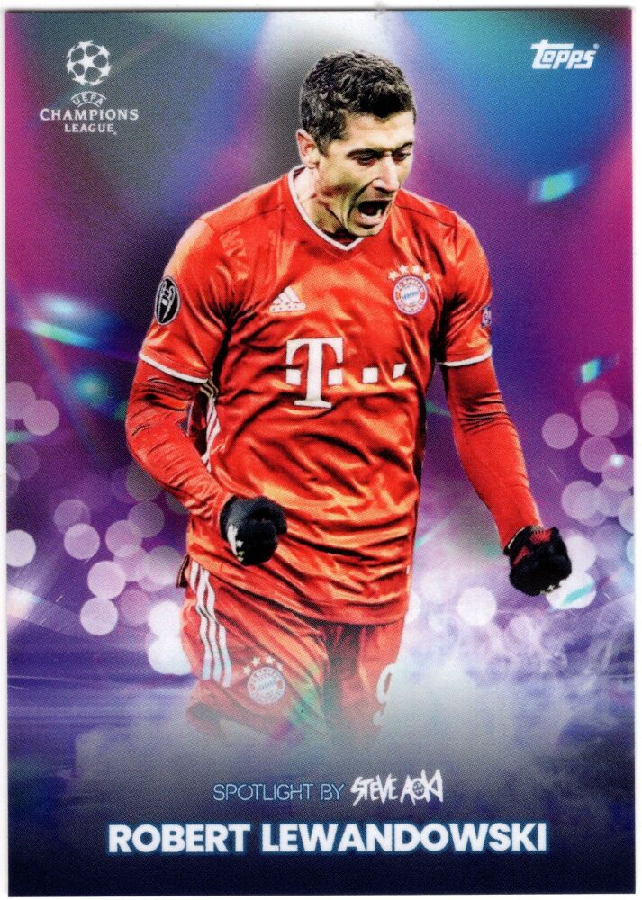 2021 Topps Steve Aoki Football Festival ROBERT LEWANDOWSKI Spotlight