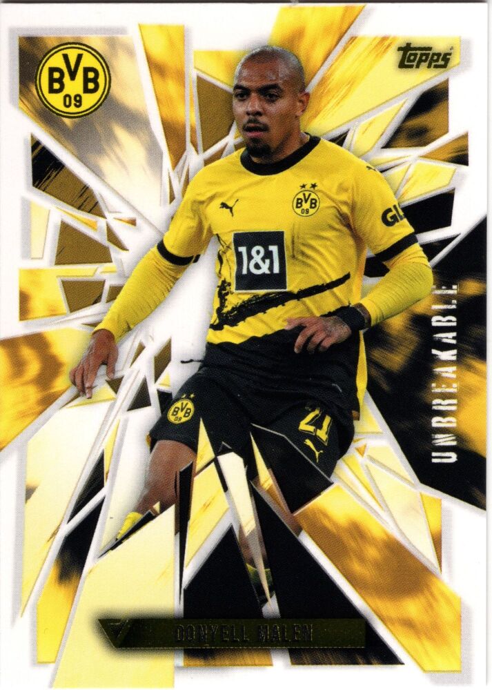 2023-24 Topps Vernissage Dortmund Team Set DONYELL MALEN Unbreakable #BVBU-DM