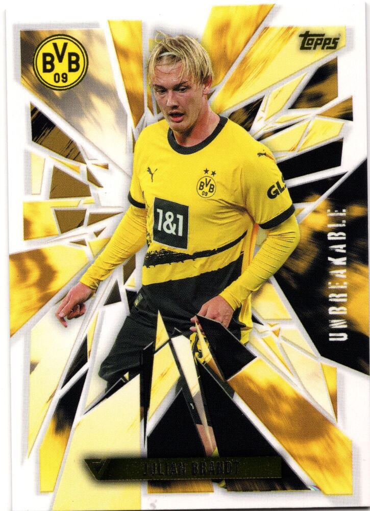 2023-24 Topps Vernissage Dortmund Team Set JULIAN BRANDT Unbreakable #BVBU-JB