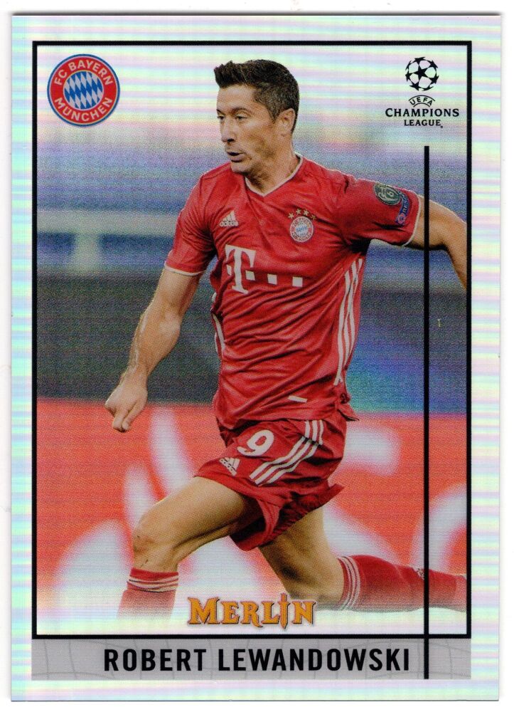 2020-21 Topps Merin Chrome ROBERT LEWANDOWSKI Refractor #75