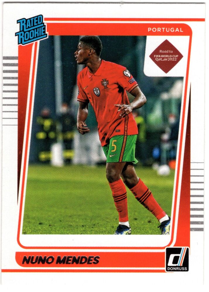 2021-22 Panini Donruss Soccer NUNO MENDES Rated Rookie #192
