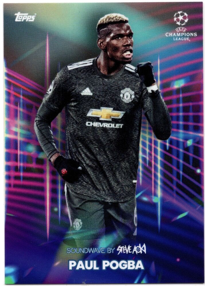 2021 Topps Steve Aoki Football Festival PAUL POGBA Soundwave