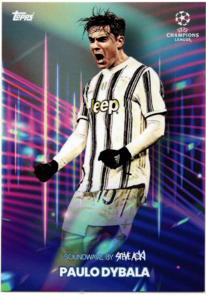 2021 Topps Steve Aoki Football Festival PAULO DYBALA Soundwave