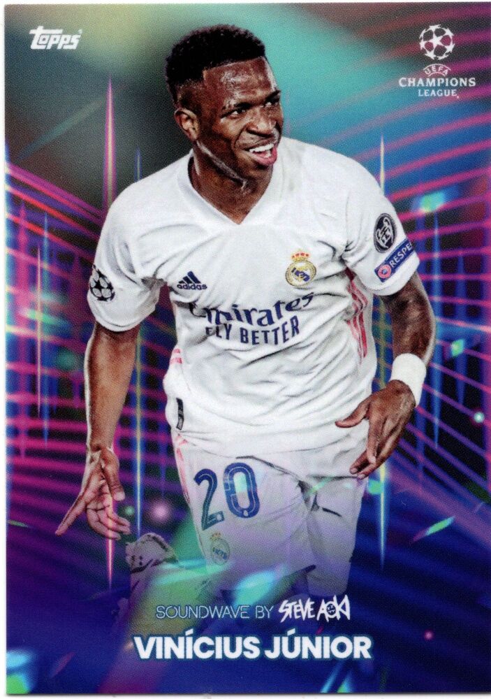 2021 Topps Steve Aoki Football Festival VINICIUS JUNIOR Soundwave