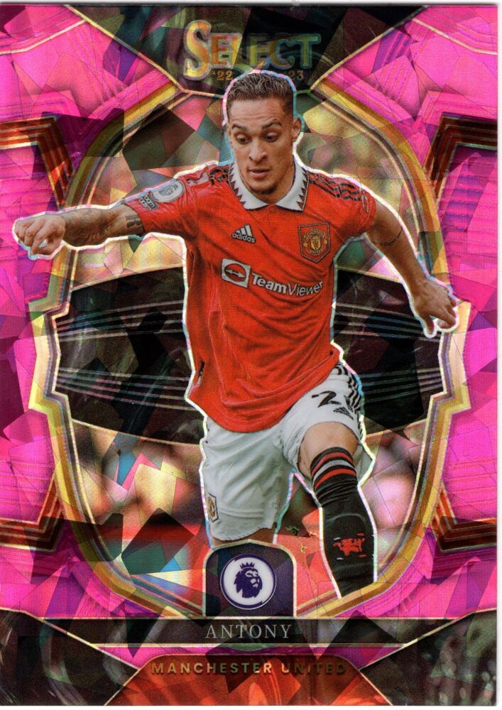 2022-23 Panini Prizm Premier League ANTONY Pink Cracked Ice Prizm #68