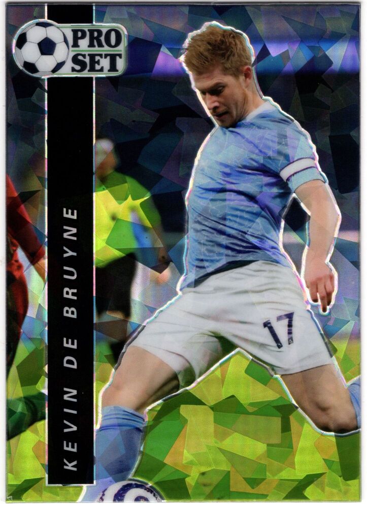 2021 Leaf Pro Set Soccer KEVIN DE BRUYNE Black Crystals Refractor /20 #S-02