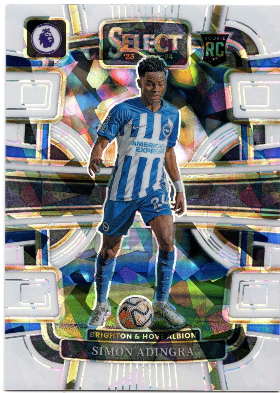 2023-24 Panini Select Premier League SIMON ADINGRA Rookie White Ice Prizm /