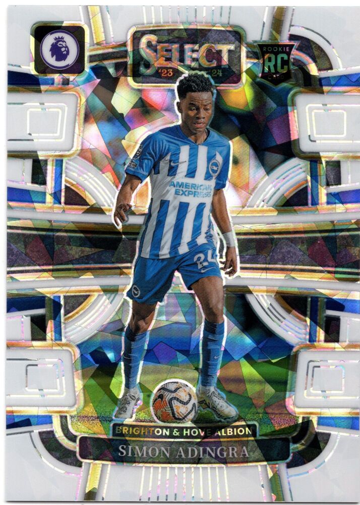 2023-24 Panini Select Premier League SIMON ADINGRA Rookie White Ice Prizm /85 #25