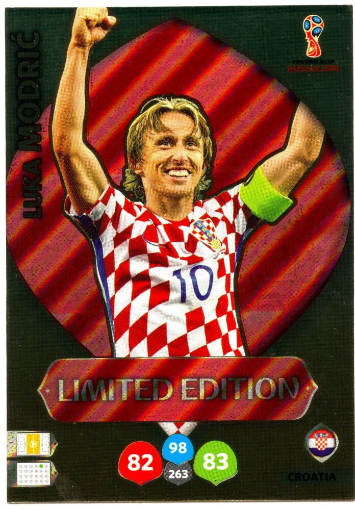 2018 Panini AdrenalynXL LUKA MODRIC Gold Limited Edition