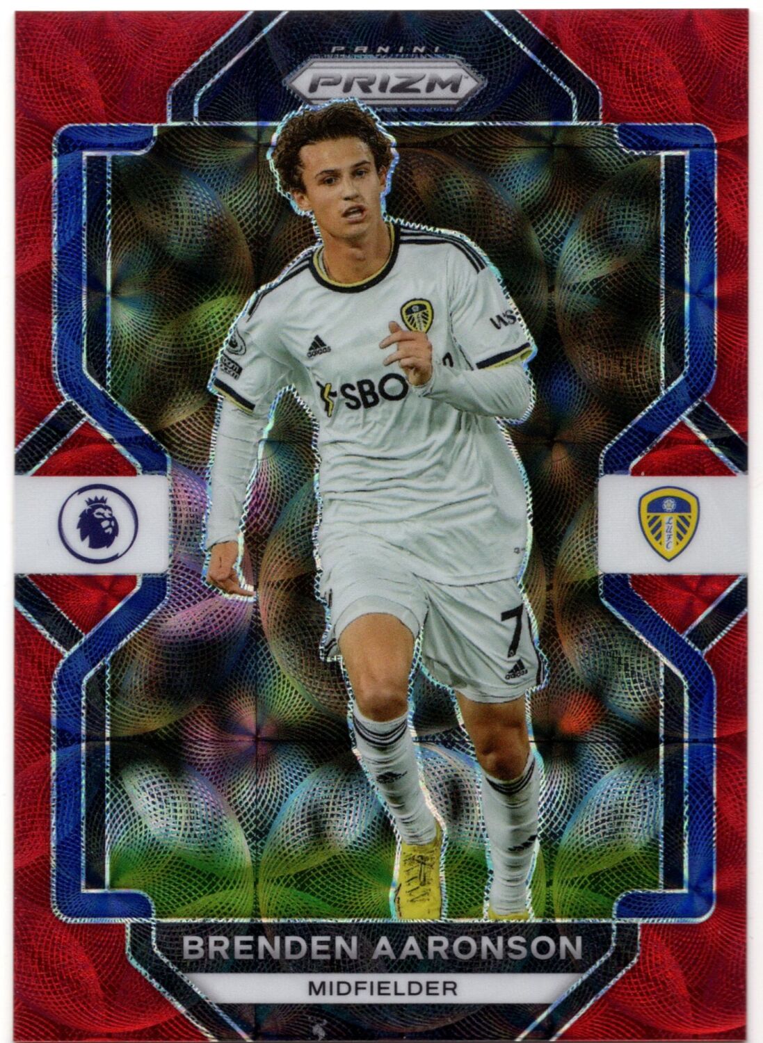 2022-23 Panini Prizm Premier League BRENDEN AARONSON Red Choice Prizm /30 #