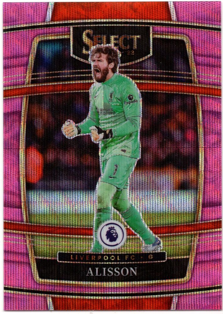 2021-22 Panini Chronicles Soccer ALISSON Select Pink Wave FOTL Prizm /19 #231