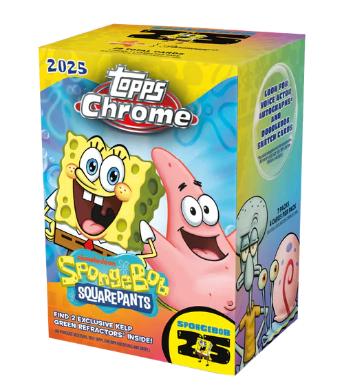 2025 Topps Chrome SpongeBob 25th Anniversary Value Box