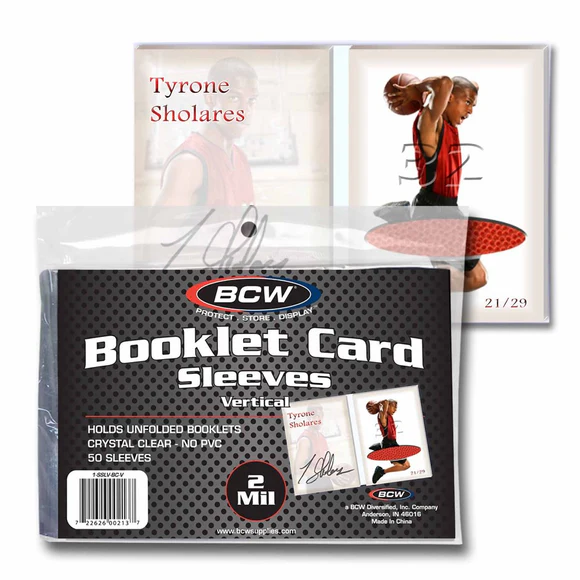 BCW Booklet Card Sleeves - Vertical