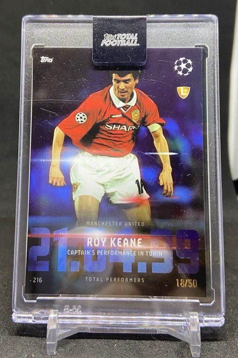 2024-25 Topps Total Football ROY KEANE Total Performers Blue Refractor /50 