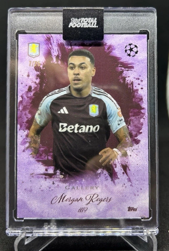 2024-25 Topps Total Football MORGAN ROGERS Gallery Purple Parallel /25 #1189